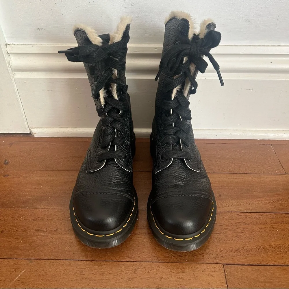 Dr. Martens Black Combat Boots - Picture 4 of 16